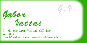 gabor vattai business card